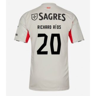 SL Benfica 2025/26 Bortatröja Herr Richard Ríos #20 Kortärmad Fotbollströja