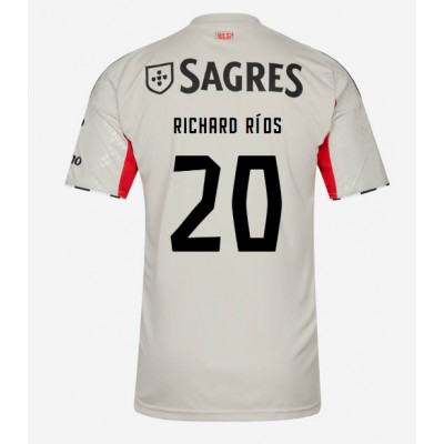 SL Benfica 2025/26 Bortatröja Herr Richard Ríos #20 Kortärmad Fotbollströja