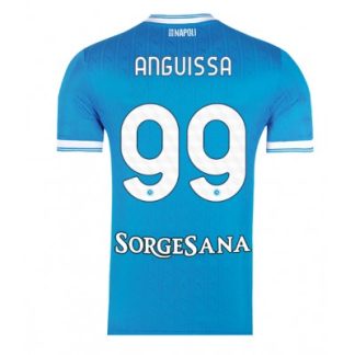 SSC Napoli 2025/26 Hemmatröja Herr Frank Anguissa #99 Kortärmad Fotbollströja
