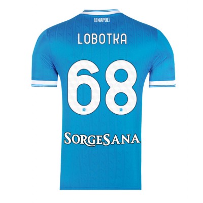 SSC Napoli 2025/26 Hemmatröja Herr Stanislav Lobotka #68 Kortärmad Fotbollströja