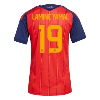 Spanien Hemmatröja VM 2026 Dam Lamine Yamal #19 Kortärmad Fotbollströja