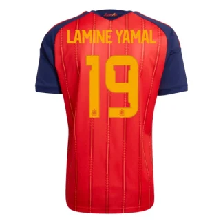 Spanien Hemmatröja VM 2026 Herr Lamine Yamal #19 Kortärmad Fotbollströja