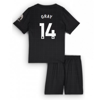 Tottenham Hotspur Bortaställ 2025/26 Barn Archie Gray #14 Kortärmad Fotbollströja + Shorts