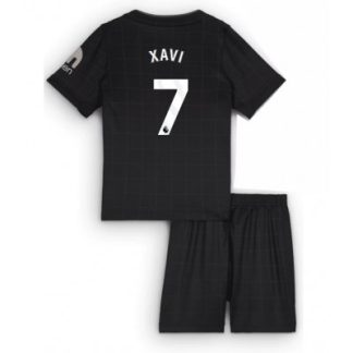 Tottenham Hotspur Bortaställ 2025/26 Barn Xavi Simons #7 Kortärmad Fotbollströja + Shorts