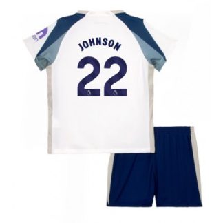 Tottenham Hotspur Hemmaställ 2025/26 Barn Brennan Johnson #22 Kortärmad Fotbollströja + Shorts