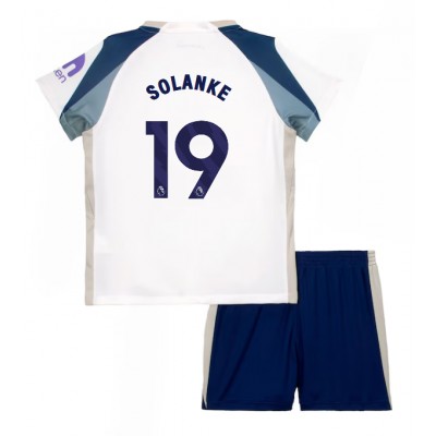 Tottenham Hotspur Hemmaställ 2025/26 Barn Dominic Solanke #19 Kortärmad Fotbollströja + Shorts