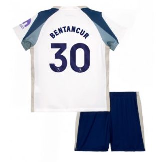 Tottenham Hotspur Hemmaställ 2025/26 Barn Rodrigo Bentancur #30 Kortärmad Fotbollströja + Shorts