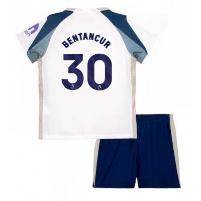 Tottenham Hotspur Hemmaställ 2025/26 Barn Rodrigo Bentancur #30 Kortärmad Fotbollströja + Shorts
