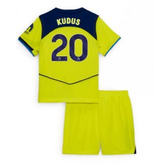 Tottenham Hotspur Tredjeställ 2025/26 Barn Mohammed Kudus #20 Kortärmad Fotbollströja + Shorts
