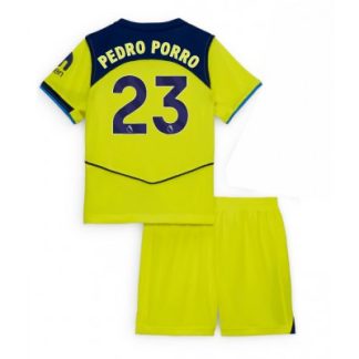 Tottenham Hotspur Tredjeställ 2025/26 Barn Pedro Porro #23 Kortärmad Fotbollströja + Shorts