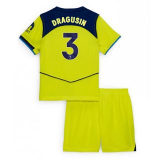 Tottenham Hotspur Tredjeställ 2025/26 Barn Radu Dragusin #3 Kortärmad Fotbollströja + Shorts