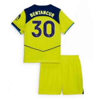 Tottenham Hotspur Tredjeställ 2025/26 Barn Rodrigo Bentancur #30 Kortärmad Fotbollströja + Shorts