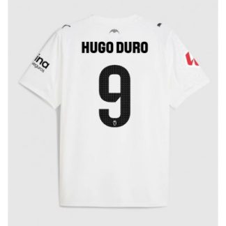Valencia CF 2025/26 Hemmatröja Herr Hugo Duro #9 Kortärmad Fotbollströja