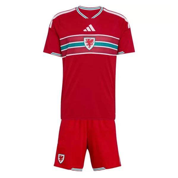 Wales Hemmatröja VM 2026 Barn Kortärmad Fotbollströja + Shorts
