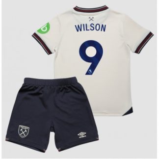 West Ham United 2025/26 Bortatröja Barn Set – Callum Wilson #9 Kortärmad Fotbollströja med Shorts