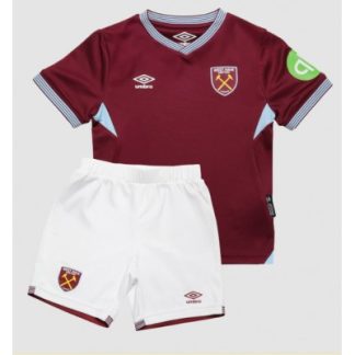 West Ham United 2025/26 Hemmatröja Barn Set – Kortärmad Fotbollströja med Shorts