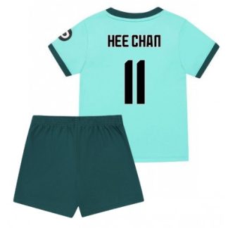Wolves FC 2025/26 Bortatröja Barn Set – Hwang Hee‑chan #11 Kortärmad Fotbollströja med Shorts