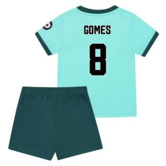 Wolves FC 2025/26 Bortatröja Barn Set – João Gomes #8 Kortärmad Fotbollströja med Shorts