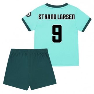 Wolves FC 2025/26 Bortatröja Barn Set – Jørgen Strand Larsen #9 Kortärmad Fotbollströja med Shorts