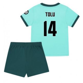Wolves FC 2025/26 Bortatröja Barn Set – Tolu Arokodare #14 Kortärmad Fotbollströja med Shorts