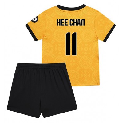 Wolves FC 2025/26 Hemmatröja Barn Set – Hwang Hee‑chan #11 Kortärmad Fotbollströja med Shorts