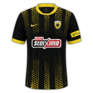AEK Athens 2025/26 Bortatröja Herr Kortärmad Fotbollströja