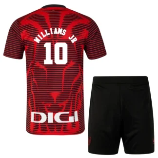 Athletic Bilbao Fjärdetröja 2025/26 Barn Set – Nico Williams #10 Kortärmad Fotbollströja med Shorts