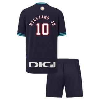 Athletic Bilbao Nico Williams #10 Barn Bortatröja 2025/26 – Kortärmad Fotbollströja med Shorts