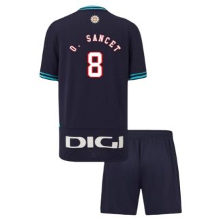 Athletic Bilbao Oihan Sancet #8 Barn Bortatröja 2025/26 – Kortärmad Fotbollströja med Shorts