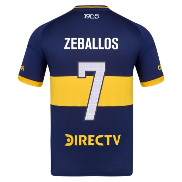 Boca Juniors Exequiel Zeballos #7 Hemmatröja 2025/26 Herr Kortärmad Fotbollströja