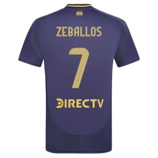 Boca Juniors Exequiel Zeballos #7 Tredjetröja 2025/26 Herr Kortärmad Fotbollströja
