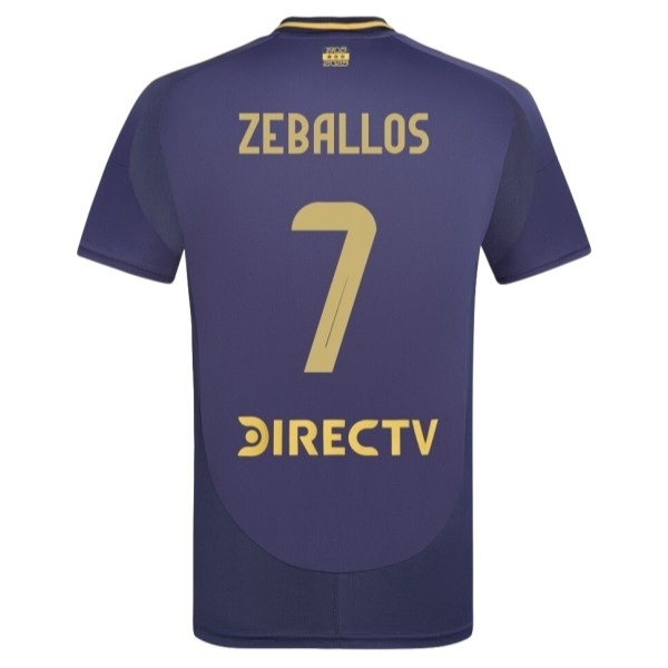 Boca Juniors Exequiel Zeballos #7 Tredjetröja 2025/26 Herr Kortärmad Fotbollströja