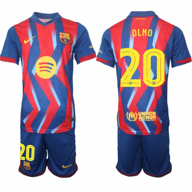 FC Barcelona Dani Olmo #20 Fjärdetröja 2025/26 Herr – Fotbollströja + Shorts