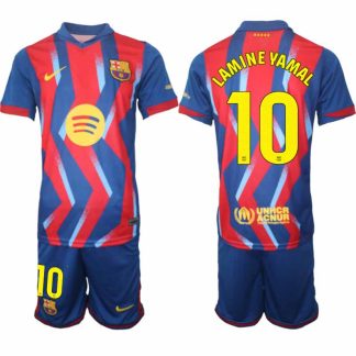 FC Barcelona Lamine Yamal #10 Fjärdetröja 2025/26 Herr Fotbollsställ – Tröja & Shorts