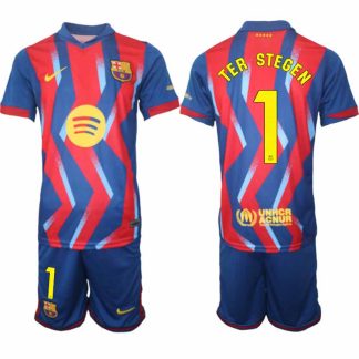 FC Barcelona Marc-André ter Stegen #1 Fjärdetröja 2025/26 Herr Fotbollsställ – Tröja & Shorts