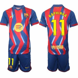 FC Barcelona Raphinha #11 Fjärdetröja 2025/26 Herr Fotbollsställ – Tröja & Shorts