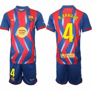 FC Barcelona Ronald Araujo #4 Fjärdetröja 2025/26 Herr Fotbollsställ – Tröja & Shorts