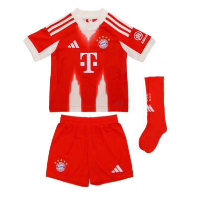 FC Bayern München Hemmatröja 2025/26 Barn – Kortärmad Fotbollströja med Shorts