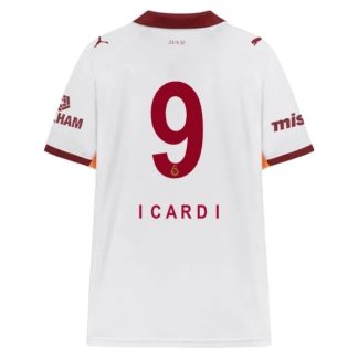 Galatasaray Mauro Icardi #9 Bortatröja 2025/26 Herr Kortärmad Fotbollströja