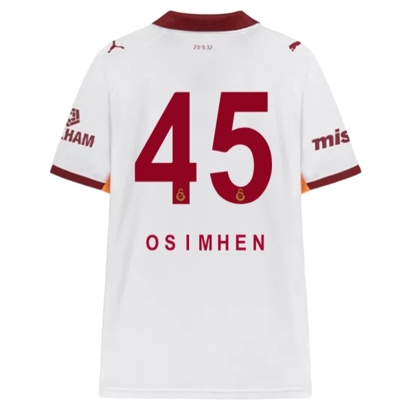 Galatasaray Victor Osimhen #45 Bortatröja 2025/26 Herr Kortärmad Fotbollströja