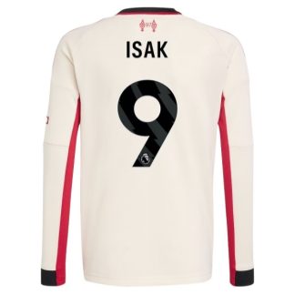 Liverpool Alexander Isak #9 Bortatröja 2025/26 Herr Långärmad Fotbollströja