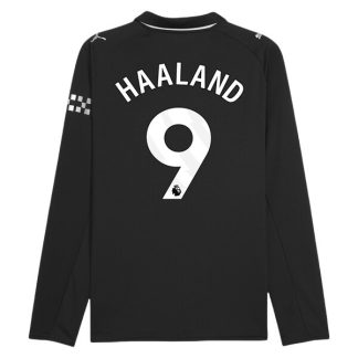 Manchester City Erling Haaland #9 Bortatröja 2025/26 Herr Långärmad Fotbollströja