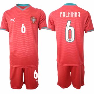 Portugal Hemmaställ VM 2026 João Palhinha #6 Herr Kortärmad Fotbollströja med Shorts
