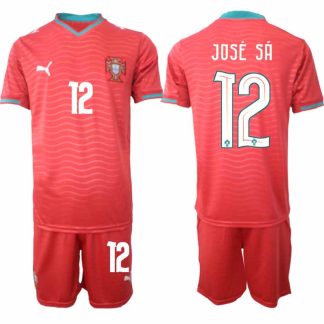 Portugal Hemmaställ VM 2026 José Sá #12 Herr Kortärmad Fotbollströja med Shorts