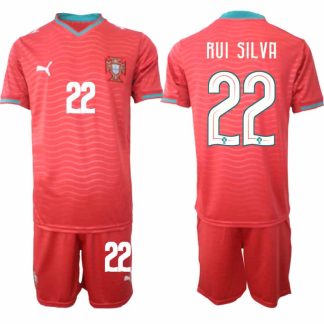 Portugal Hemmaställ VM 2026 Rui Silva #22 Herr Kortärmad Fotbollströja med Shorts