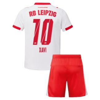 RB Leipzig Xavi Simons #10 Barn Hemmatröja 2025/26 – Kortärmad Fotbollströja med Shorts