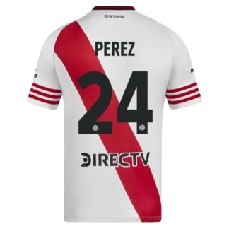 River Plate Enzo Pérez #24 Hemmatröja 2025/26 Herr Kortärmad Fotbollströja