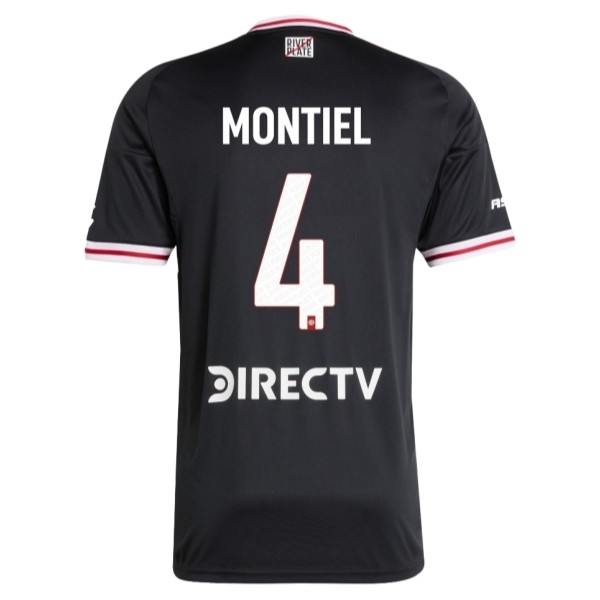 River Plate Gonzalo Montiel #4 Bortatröja 2025/26 Herr Kortärmad Fotbollströja