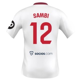 Sevilla FC Albert Sambi Lokonga #12 Hemmatröja 2025/26 Herr Kortärmad Fotbollströja