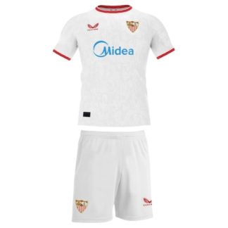 Sevilla FC Hemmaställ Barn 2025/26 – Kortärmad Fotbollströja med Shorts